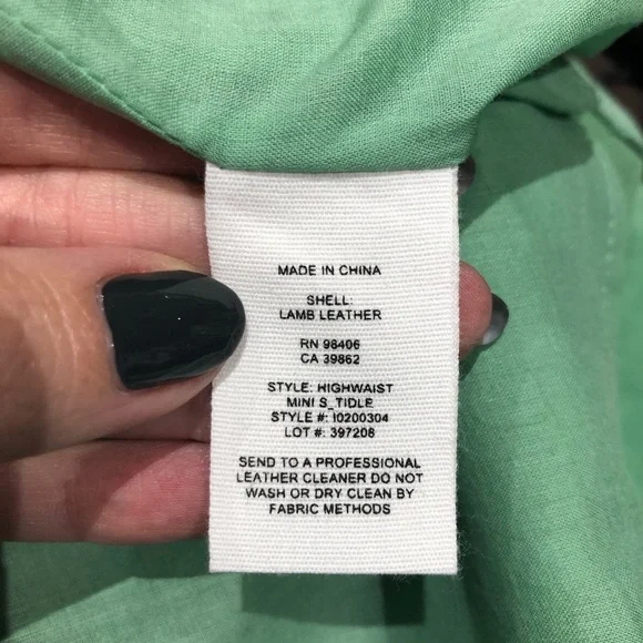 Theory High Waist Mini Suede Skirt - Picture 6 of 6